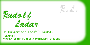 rudolf ladar business card